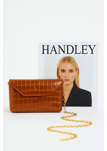 Lüks Kroko Desenli Zincir Askılı Çift Gözlü Omuz Çantası fiyatları