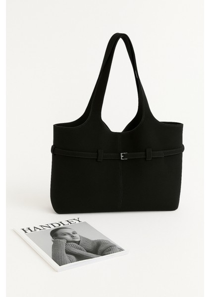 Lüks Suet Omuz Çantası Yavrulu – Çift Saplı Şık Tasarım