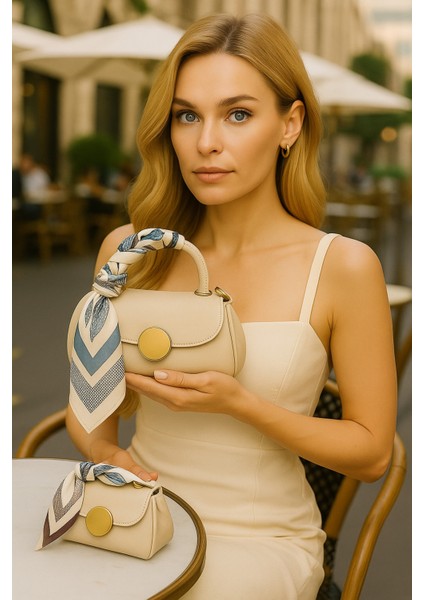 Kadın Şal Detaylı Mini Omuz ve El Çantası fiyatları