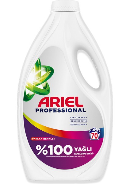 Arıel Professional Sıvı Çamaşır Yıkama Deterjanı Parlak Renkler 70 Yıkama * 2 Adet