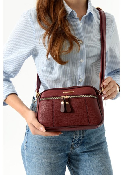 Kadın Lüks Çapraz Askılı Çok Bölmeli Omuz Çantası fiyatları