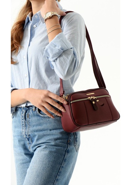 Kadın Lüks Çapraz Askılı Çok Bölmeli Omuz Çantası modelleri