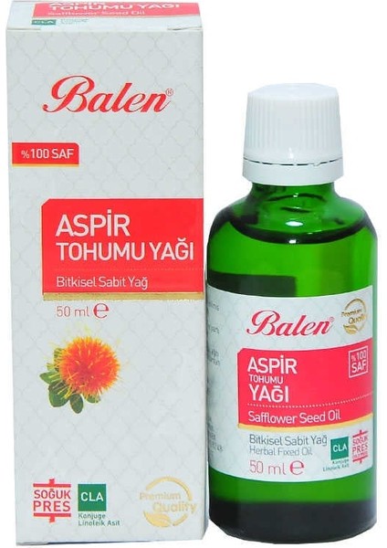 Aspir Tohumu Yağı Soğuk Pres 50 ml Cam Şişe