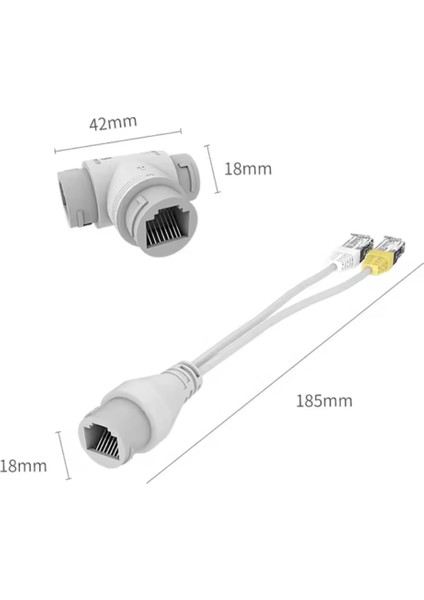 Qport Q-Splpoe1 Poe Splitter 2ın1 Ag Konnektoru + fırsatları