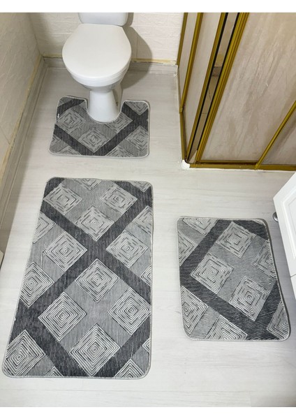 Çok Renkli Kaymaz Tabanlı 60X100 Klozet Takımı, Şık ve Güvenli Kullanım Sağlar.