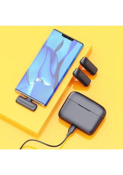 J13 Kablosuz 2in1 Taşınabilir Mini Yaka Mikrofonu Canlı Yayın Podcast Röportaj fiyatları