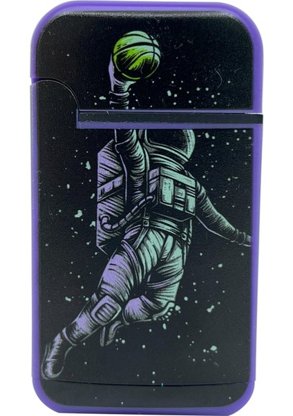 Cool Tasarım Jet Alev Çakmak - Basketball Astronaut