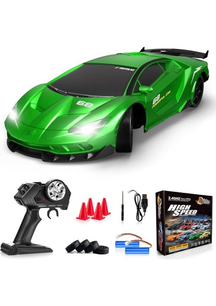 Rc Drift Uzaktan Kumandalı Araba 2.4ghz 1/24 4WD 15KM/S Yüksek Hızlı Yarış Arabası