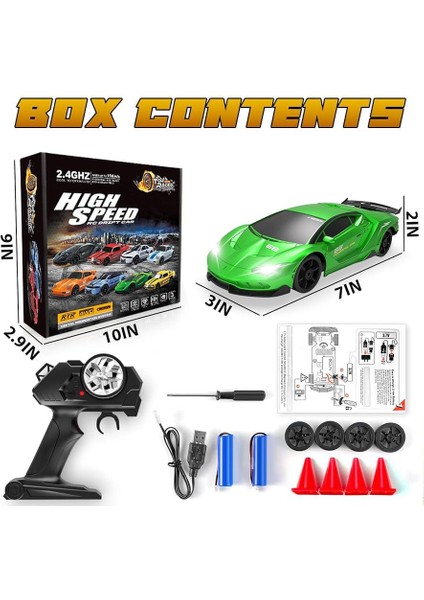 Rc Drift Uzaktan Kumandalı Araba 2.4ghz 1/24 4WD 15KM/S Yüksek Hızlı Yarış Arabası modelleri