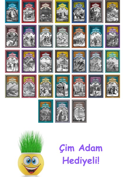 Jules Verne 31 Kitap Seti + Çim Adam Hediye
