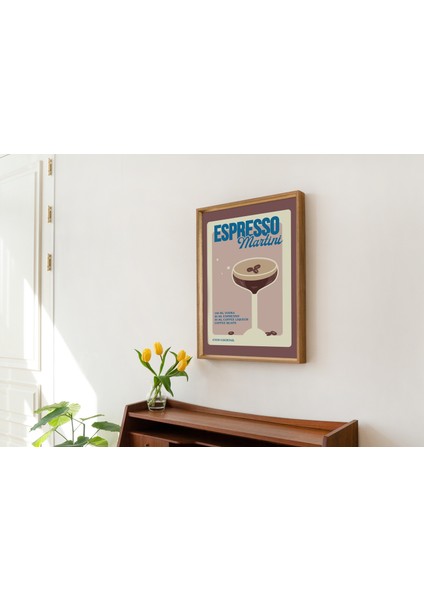 Espresso Martini Kokteyl Baskısı, Mutfak Bar Posteri, Alkol Baskısı, Galeri Duvar Dekoru fırsatları