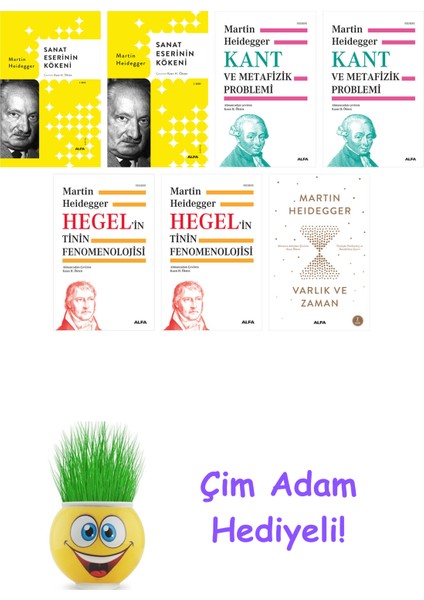 Martin Heidegger 7 Kitap Seti + Çim Adam Hediye