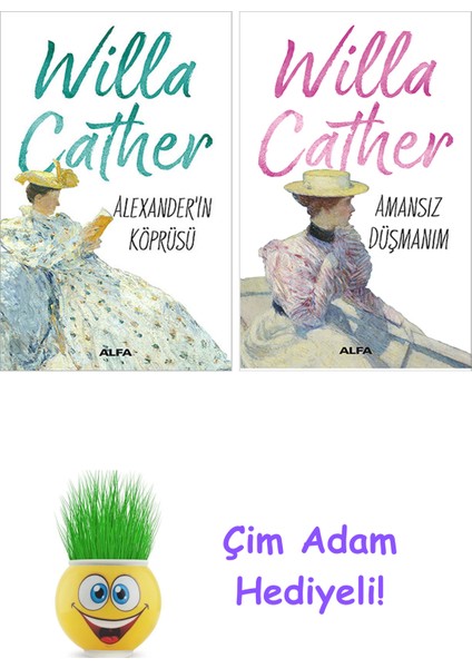 Willa Cather 2 Kitap Seti + Çim Adam Hediye
