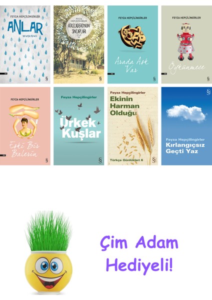 Feyza Hepçilingirler 8 Kitap Seti + Çim Adam Hediye