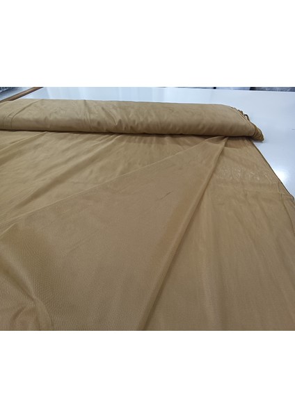 Dökümlü Düz Tül Perde - Koyu Hardal - Pileli Dikim 1x2,5 Pile - HRKL500 modelleri