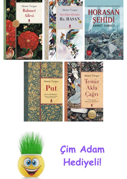 Ahmet Turgut 5 Kitap Seti + Çim Adam Hediye
