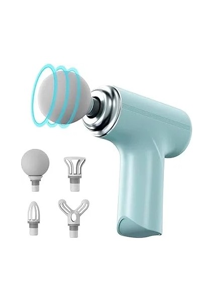 Masaj Tabancası Darbeli Titreşimli 4 Başlıklı Profesyonel Şarjlı Mini Masaj Aleti (5264) indirimleri