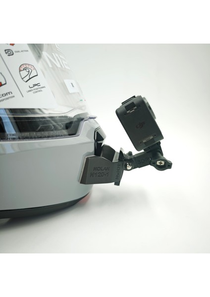 Nolan N120.1 Kask uyumlu chinmount aksiyon kamera çene bağlantı aparatı seti fırsatları