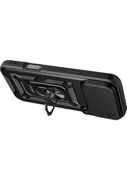 Apple iPhone 17 Pro Max Kılıf Kamera Korumalı Sürgülü Yüzüklü Armor Military Tank Kızaklı Sert Silikon Kapak fiyatları