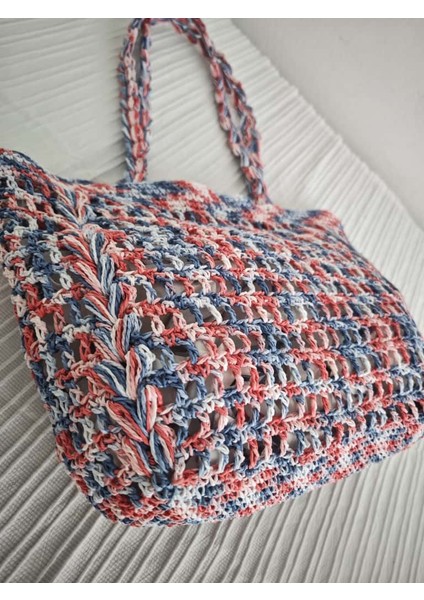 El Yapımı Ebruli Breeze File Model Örgü Çanta modelleri