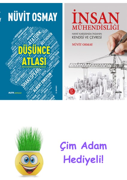 Nüvit Osmay 2 Kitap Seti + Çim Adam Hediye