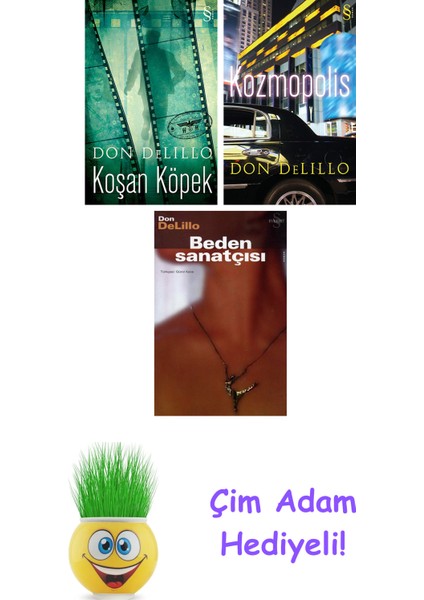 Don Delillo 3 Kitap Seti + Çim Adam Hediye