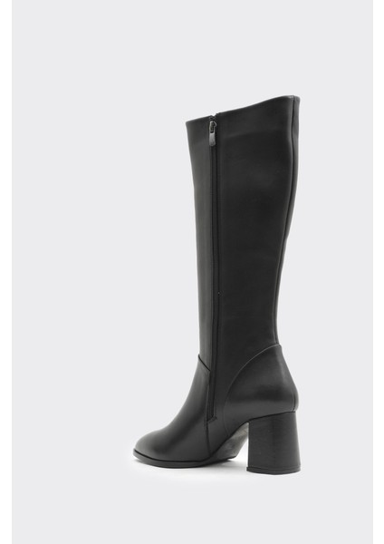 Hakiki Deri Fermuarlı Kadın Çizme modelleri