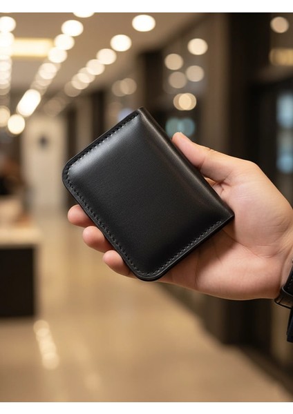 Deri Mini Kartlık Küçük Cüzdanı fırsatları