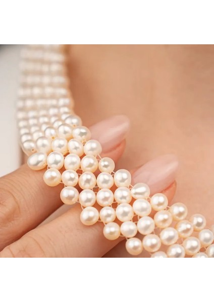 Örgü Formlu Çok Sıralı Kolye Tic4 fiyatları