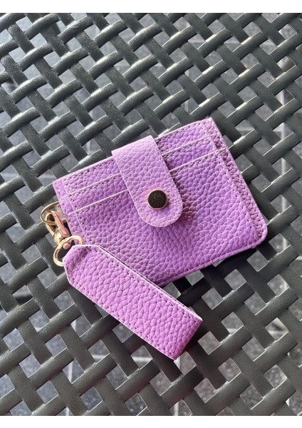 Soft Suni Deri Anahtarlık ve Kartlık Detaylı Cüzdan-Kartlık (Kutulu Gönderim)