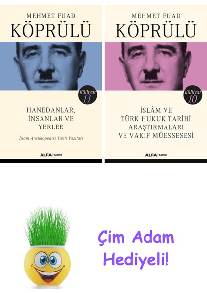 Mehmet Fuad Köprülü 2 Kitap Seti + Çim Adam Hediye