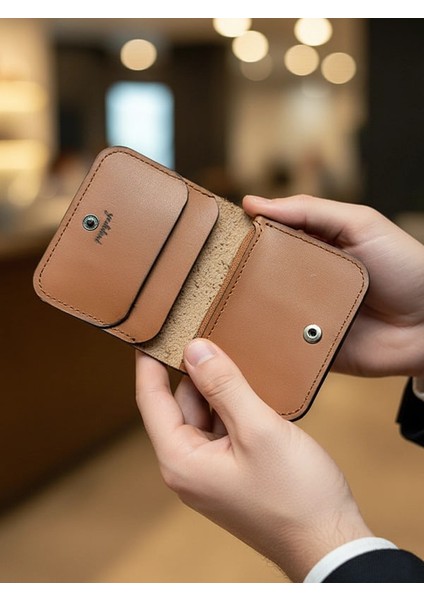 Deri Mini Kartlık Küçük Cüzdanı fırsatları