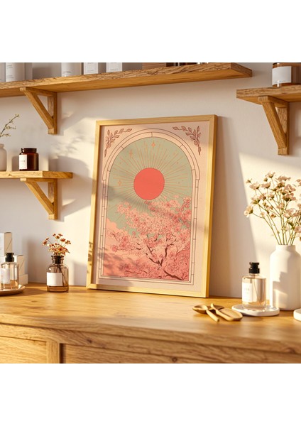 Kiraz Çiçeği Sanatı: Gün Doğumu Sakura Ağacı, Halk Sanatı (/) fiyatları