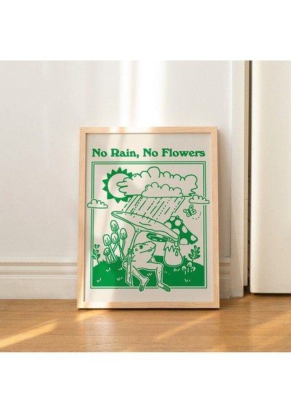 Retro Kurbağa Duvar Baskısı, Vintage Mantar Illüstrasyonu, A3 A4 A2 Baskılar, Zümrüt Yeşili Poster modelleri