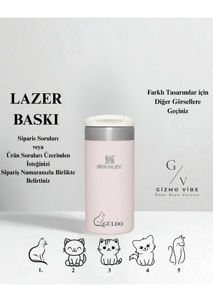 Kişiselleştirilebilir Stanley The Aerolight Transit Bardak 0,35 L Rose Özel Isimli indirimleri