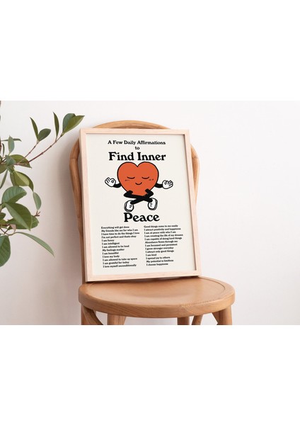 Meditasyon Duvarı, Estetik Kalp Poster fiyatları