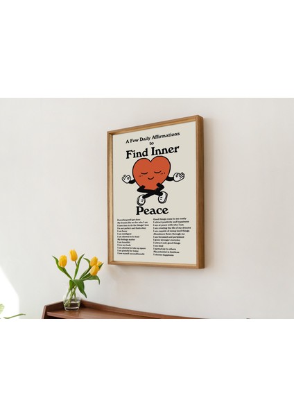 Meditasyon Duvarı, Estetik Kalp Poster fırsatları