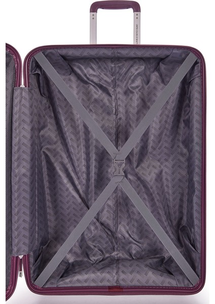 Benetton 2'li Set Büyük ve Kabin Boy %100 Polipropilen Valiz Bordo 14BNT8002 indirimleri