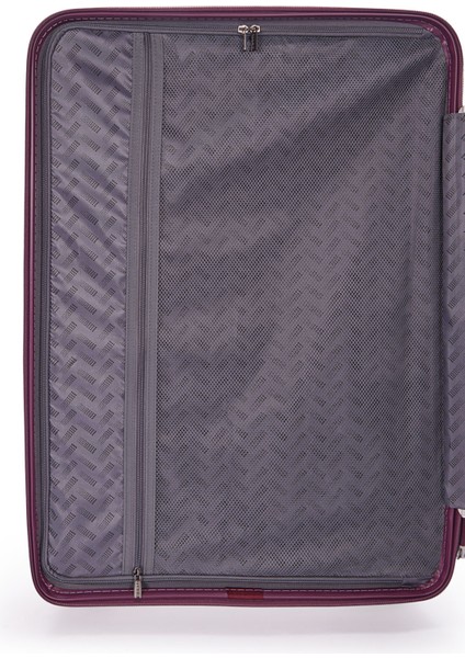 Benetton 2'li Set Büyük ve Kabin Boy %100 Polipropilen Valiz Bordo 14BNT8002