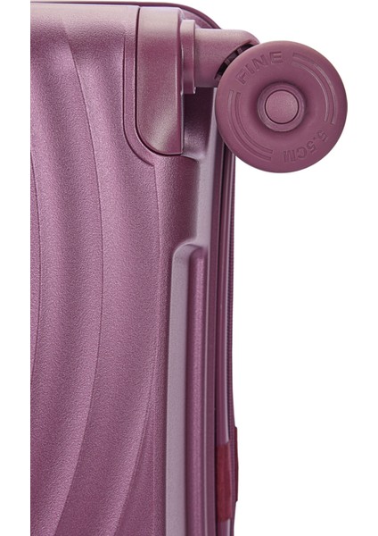 Benetton 2'li Set Büyük ve Kabin Boy %100 Polipropilen Valiz Bordo 14BNT8002