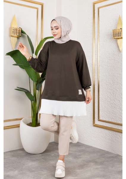 Kadın Piliseli Modal Kumaş Tunik modelleri