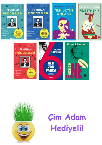Richard P. Feynman 7 Kitap Seti + Çim Adam Hediye