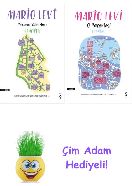 Mario Levi 2 Kitap Seti + Çim Adam Hediye