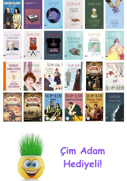 Selim Ileri 24 Kitap Seti + Çim Adam Hediye