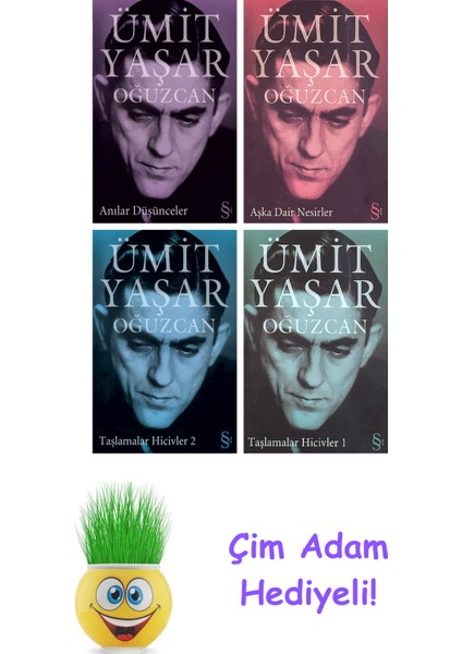 Ümit Yaşar Oğuzcan 4 Kitap Seti + Çim Adam Hediye