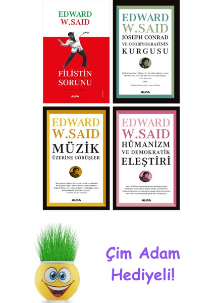 Edward W. Said 4 Kitap Seti + Çim Adam Hediye