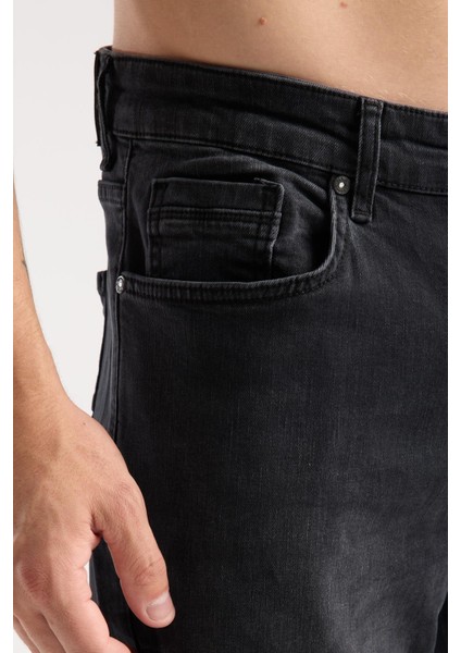 Erkek Regular Kesim Jean Pantolon %98 Pamuk %2 Elastan Koyu Denim Kot modelleri
