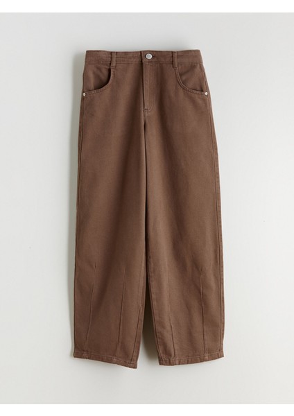 Yeni Sezon Baggy Fit Kız Çocuk Pantolon