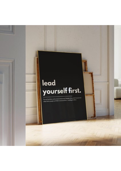 Motivasyon Sözü Poster: Önce Kendine Liderlik Et ( & ) fiyatları