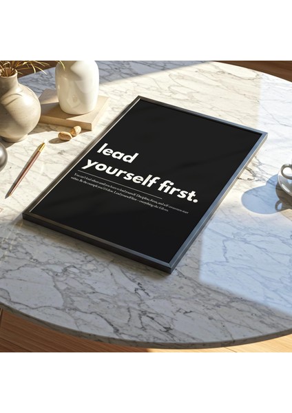 Motivasyon Sözü Poster: Önce Kendine Liderlik Et ( & ) modelleri